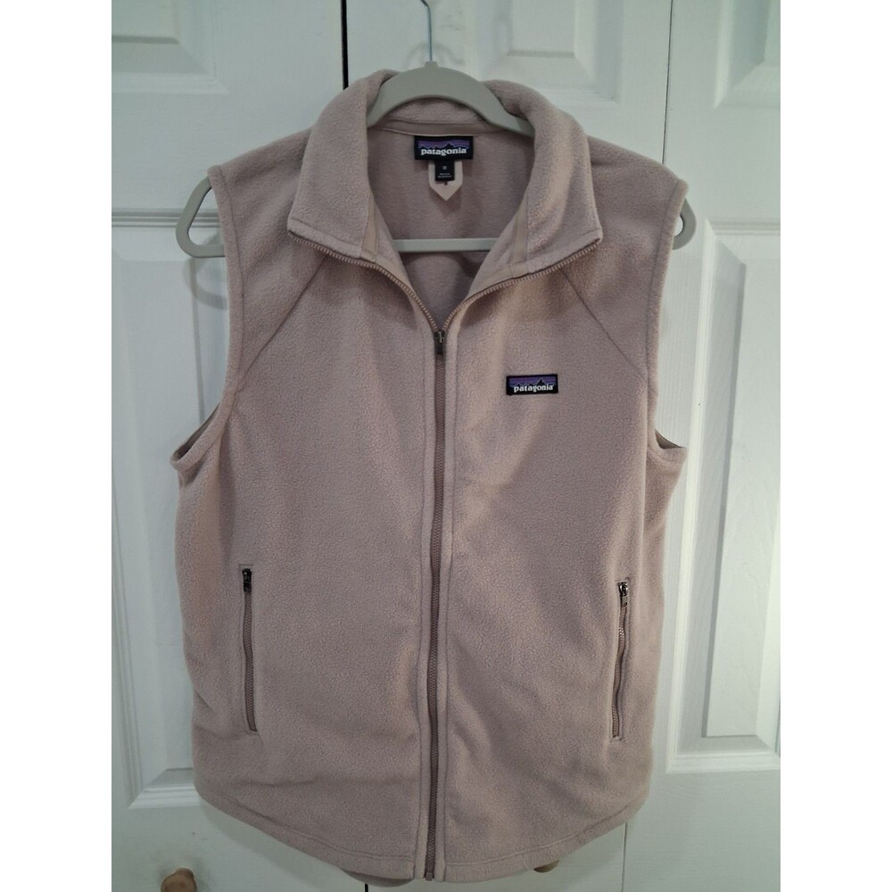 Patagonia Microdini Vest Womens Stingray Mauve Full Zip Fleece Gorp Outdoor sz:M
